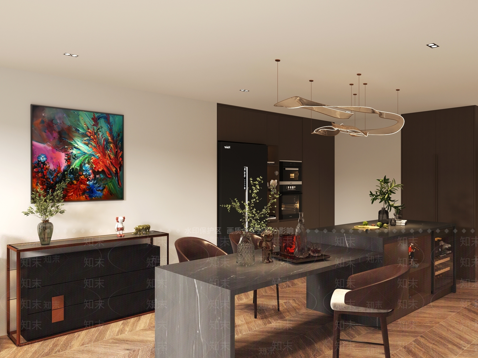 现代单身公寓3D模型下载【ID:1130919803】