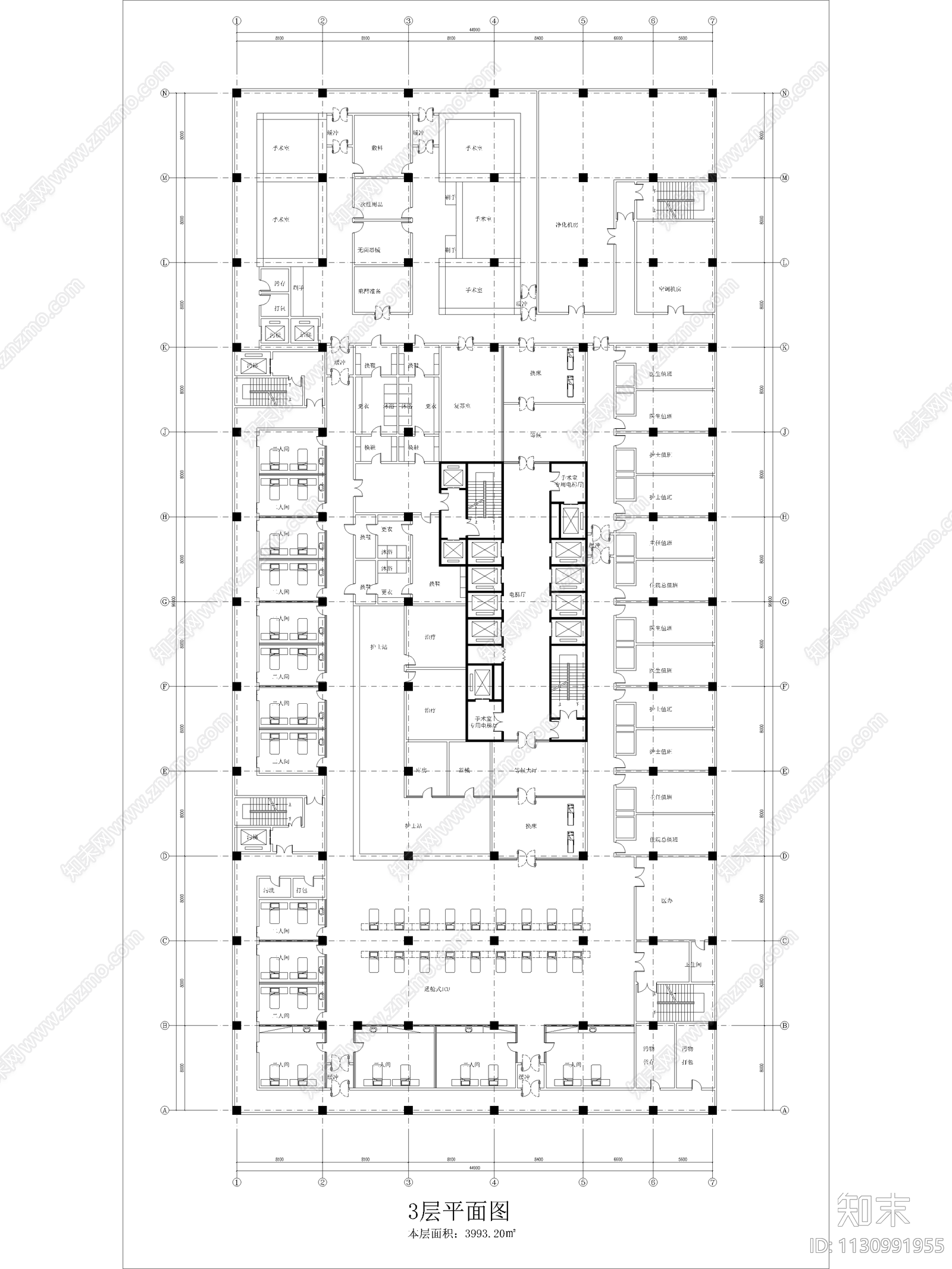 妇女儿童医院设计建筑cad施工图下载【ID:1130991955】