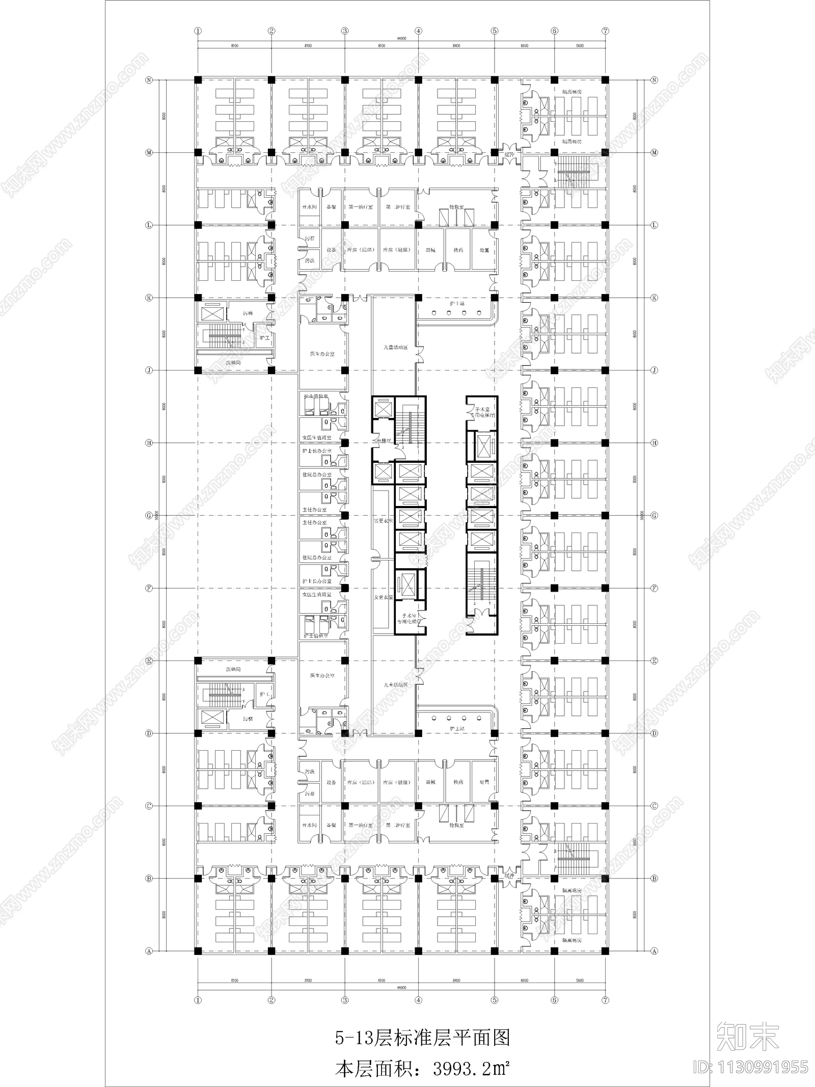 妇女儿童医院设计建筑cad施工图下载【ID:1130991955】