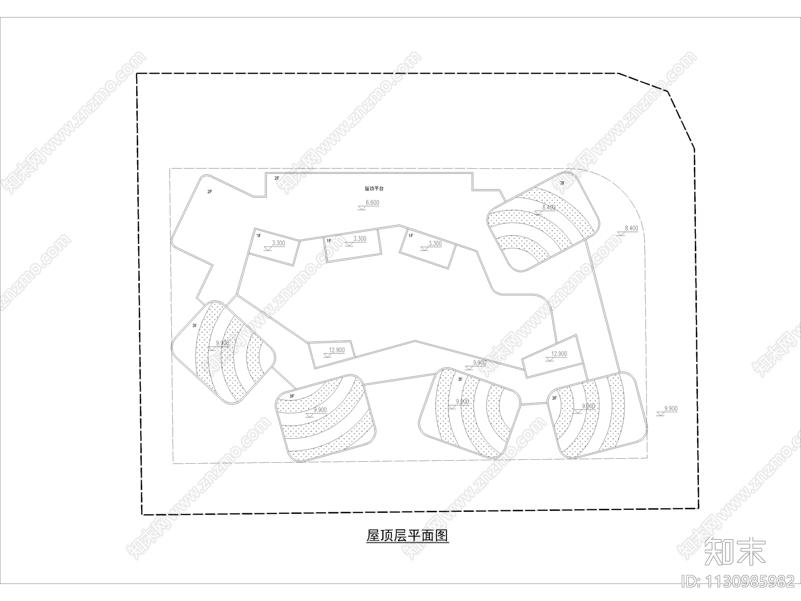 学校建筑cad施工图下载【ID:1130985982】