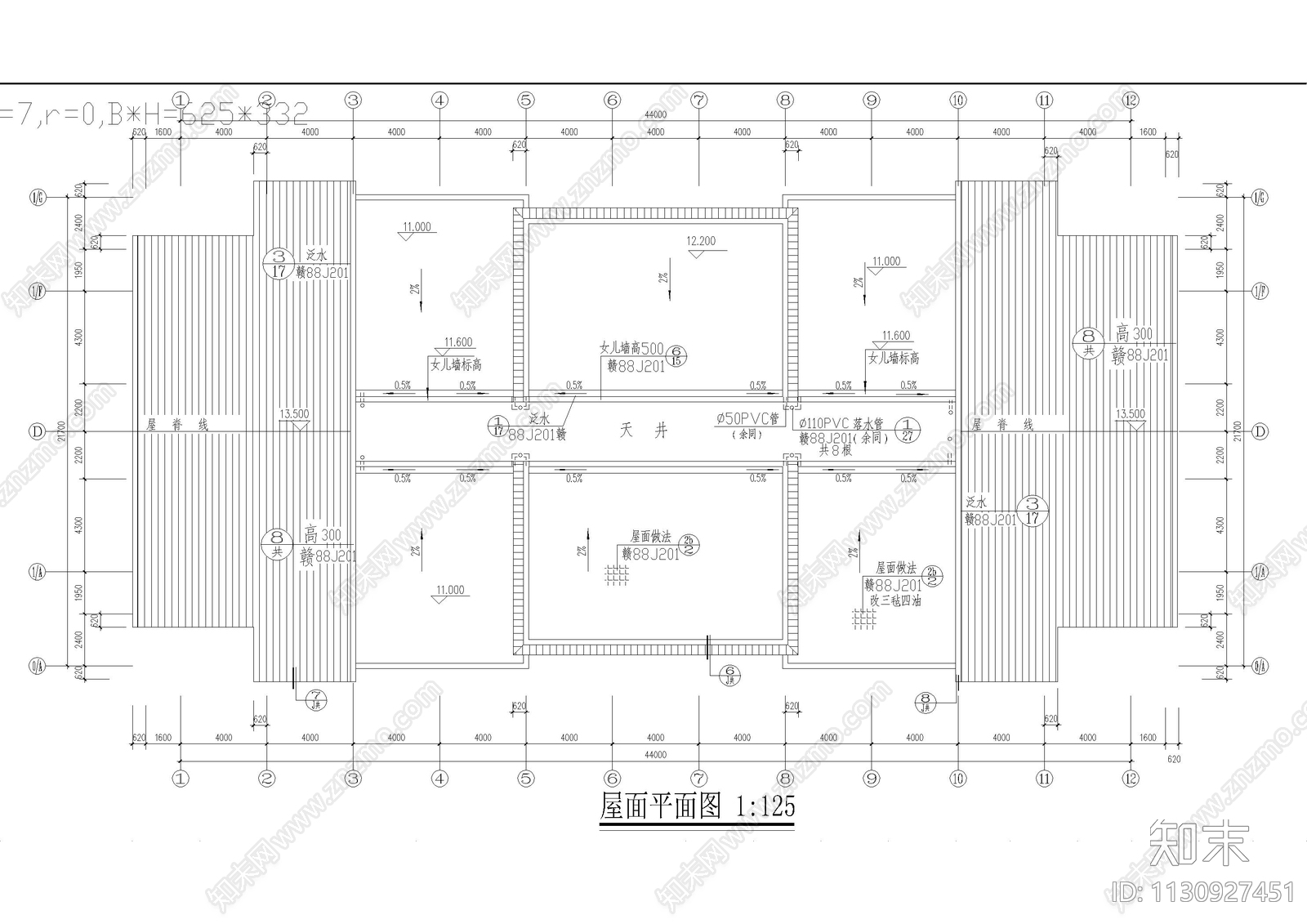 大市场居住楼建筑cad施工图下载【ID:1130927451】