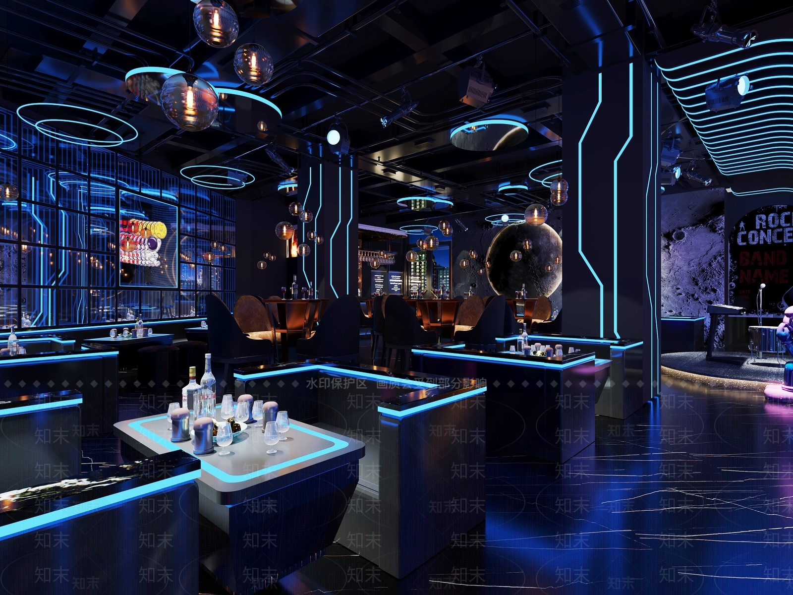 现代酒吧3D模型下载【ID:1130928625】