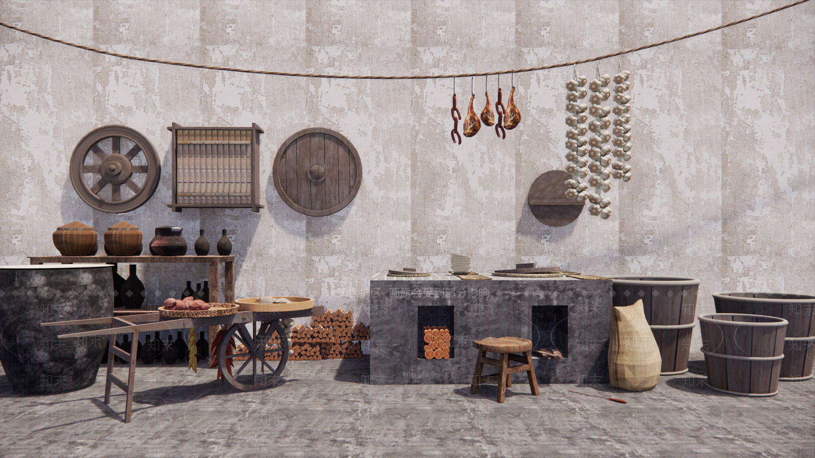 农村灶台SU模型下载【ID:1130931158】