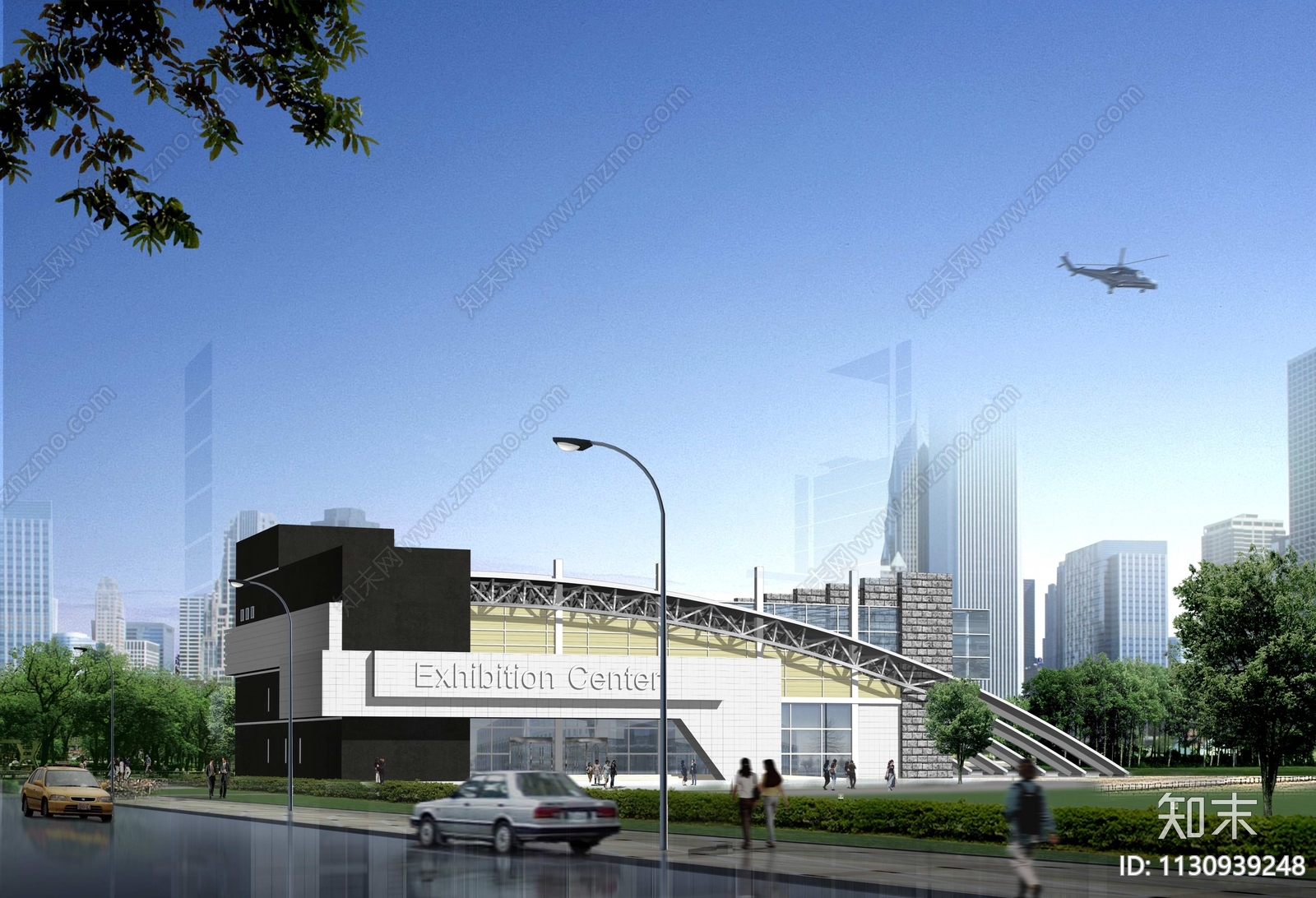 会展中心CADcad施工图下载【ID:1130939248】