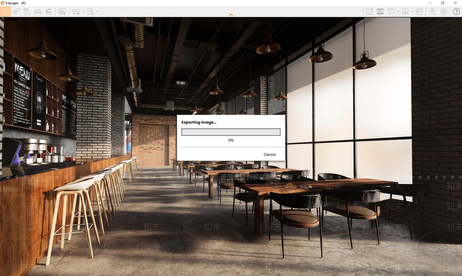 北欧西餐厅SU模型下载【ID:1130939386】