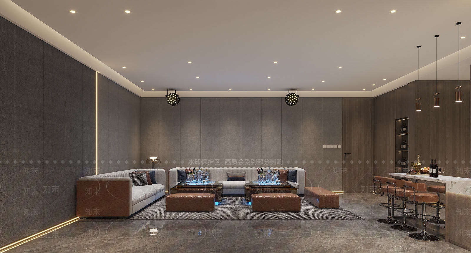 现代家居影音室3D模型下载【ID:1130951682】