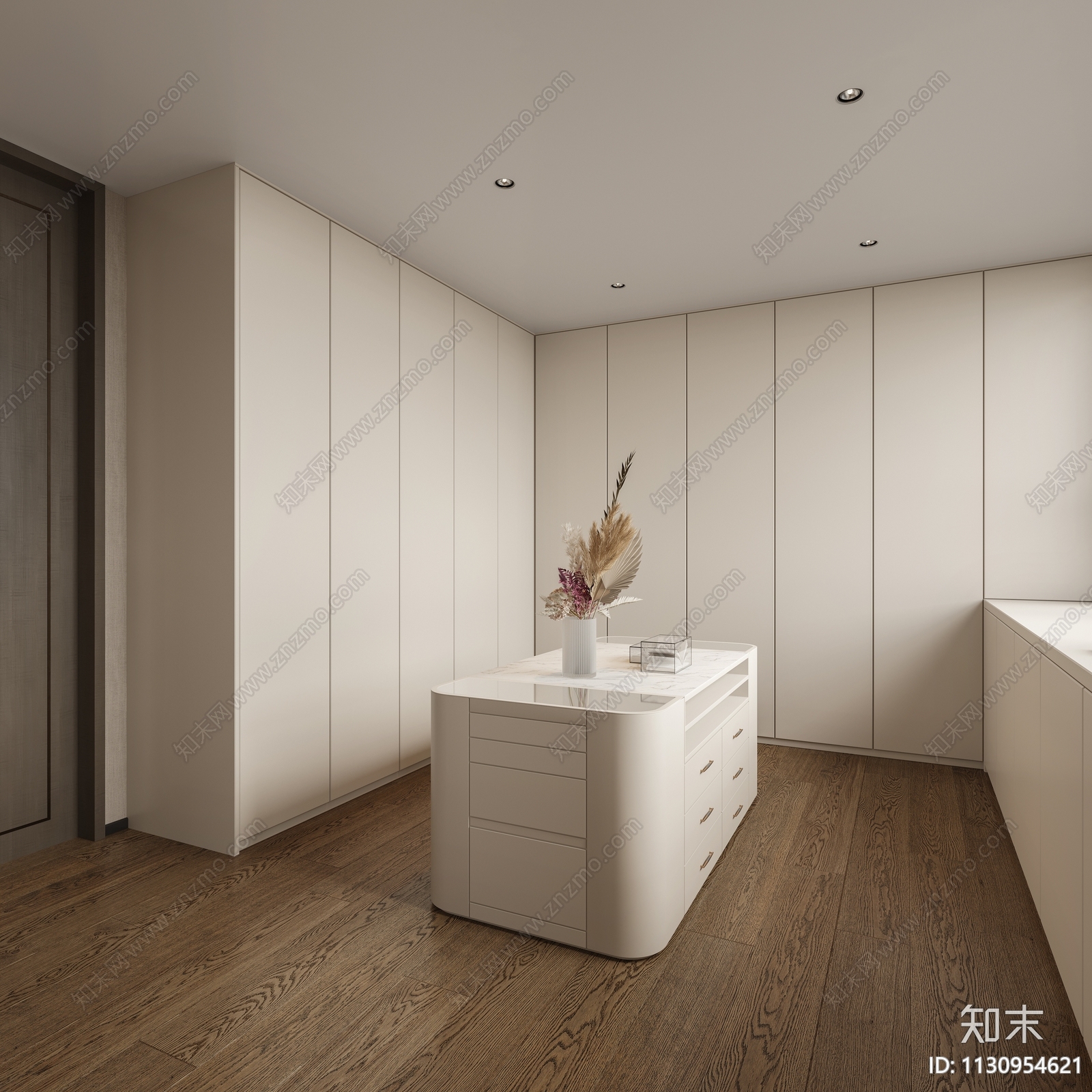 现代衣帽间3D模型下载【ID:1130954621】