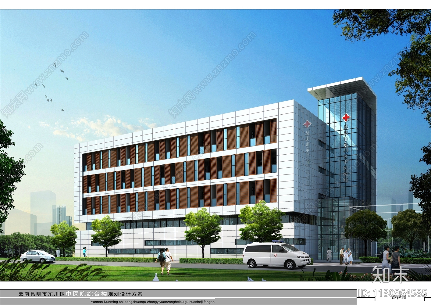 现代中医医院cad施工图下载【ID:1130964585】
