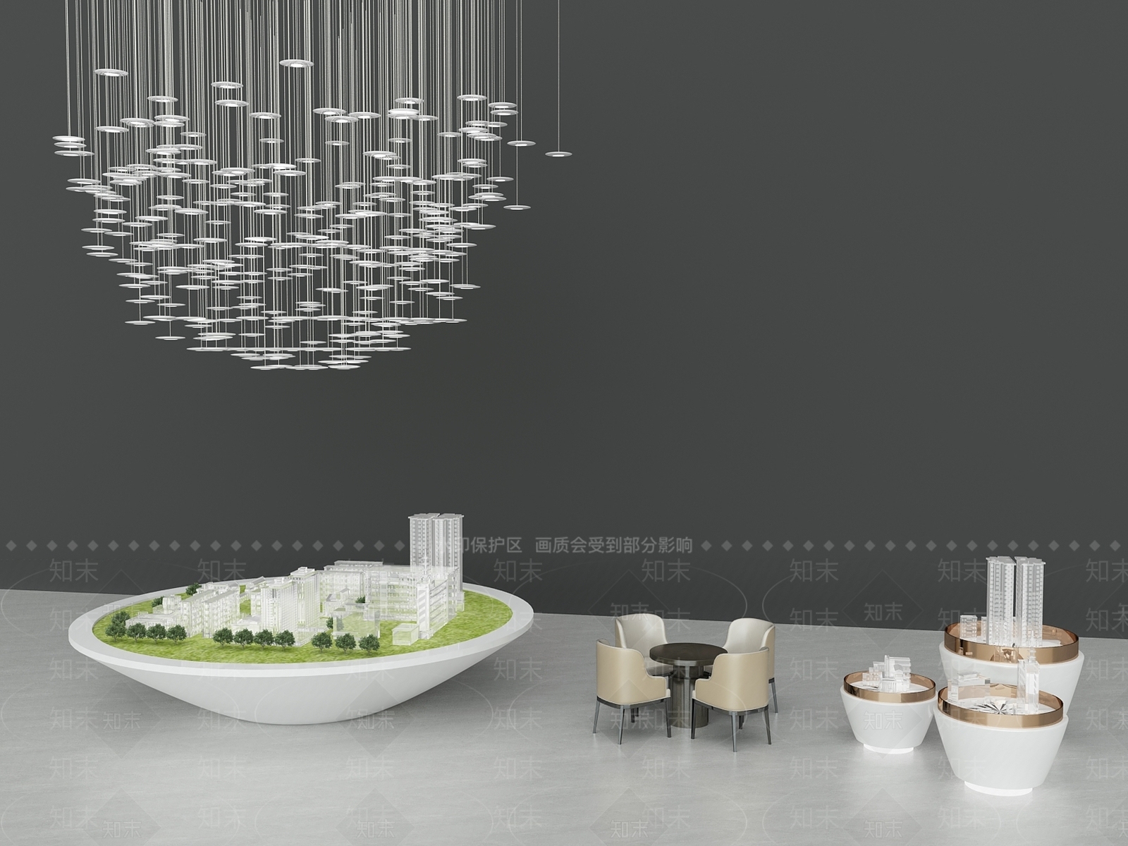 售楼处电子沙盘3D模型下载【ID:1130964357】