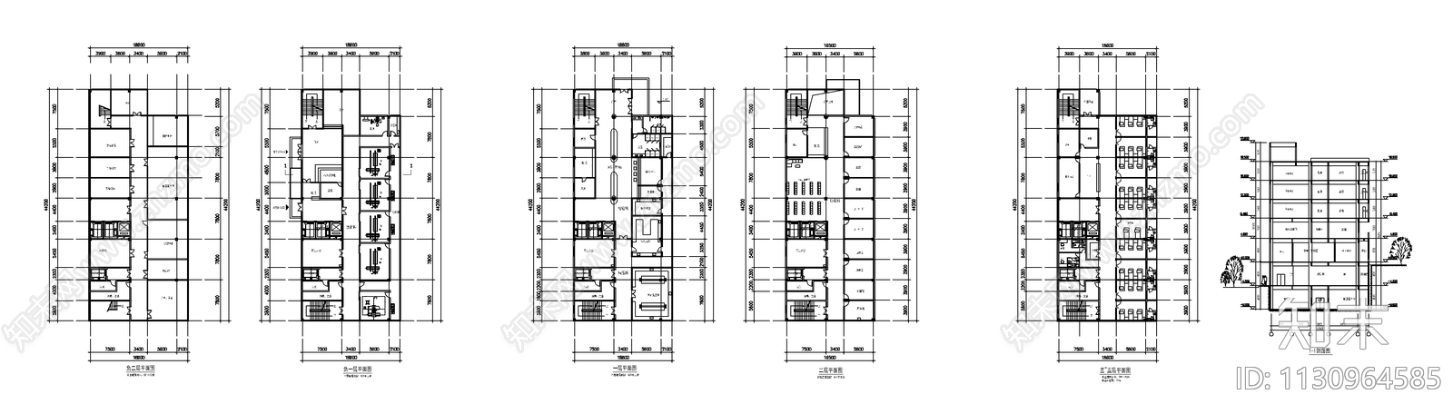 现代中医医院cad施工图下载【ID:1130964585】