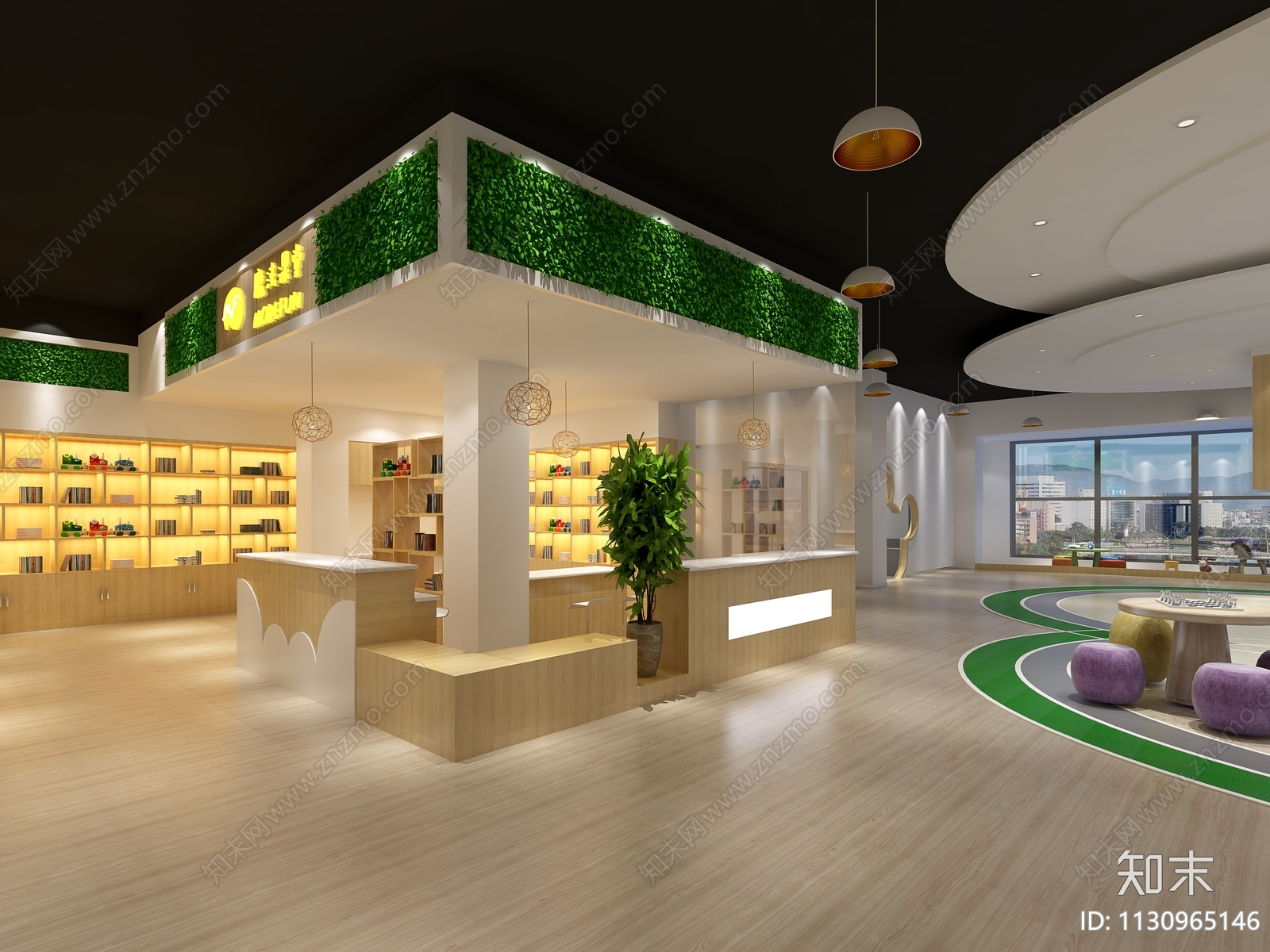 长沙摩法课堂cad施工图下载【ID:1130965146】