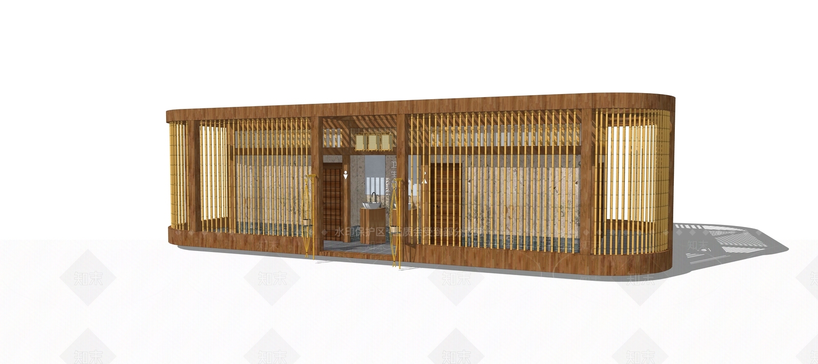 现代公共卫生间SU模型下载【ID:1130969431】