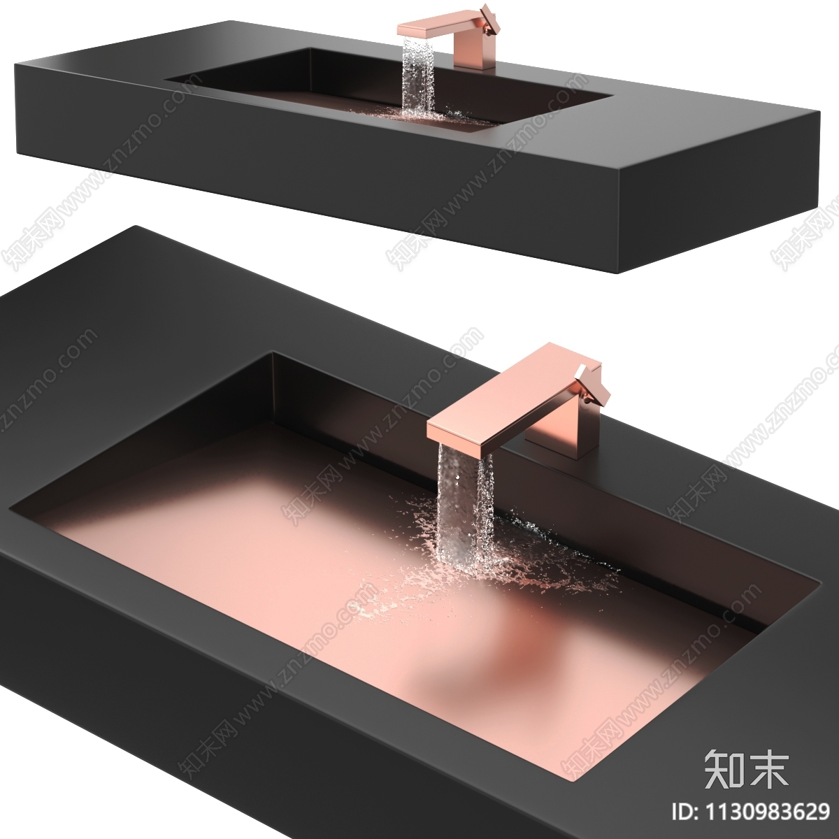 洗面盆SU模型下载【ID:1130983629】