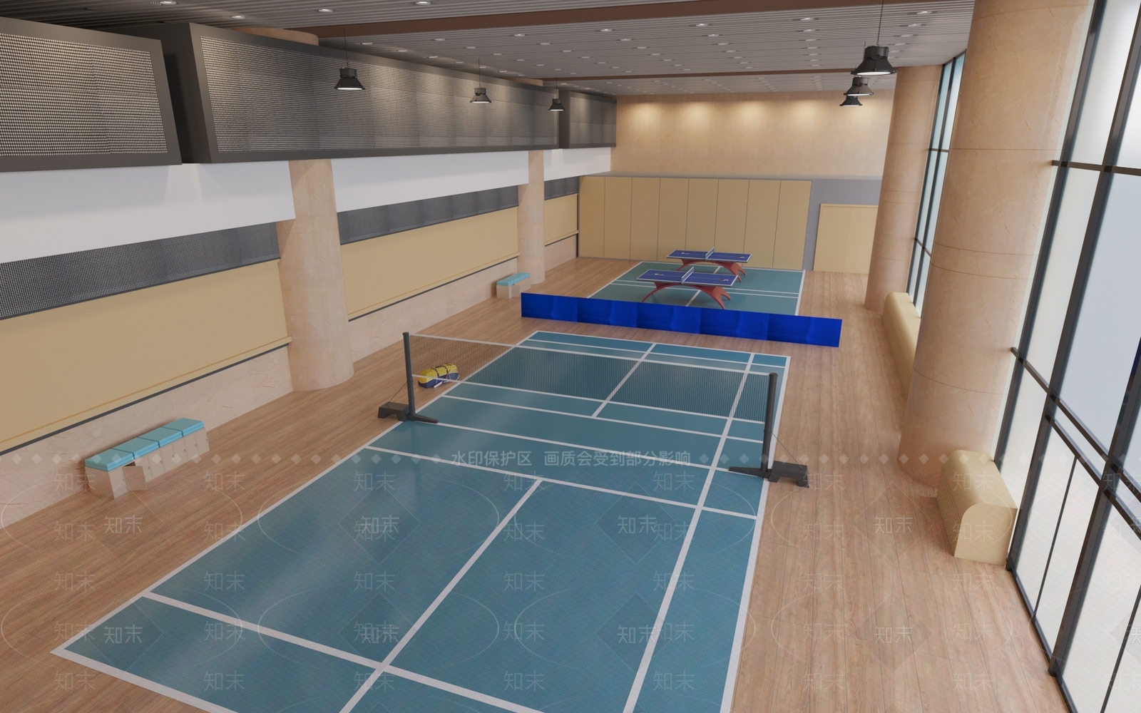 现代球类体育场3D模型下载【ID:1130985503】