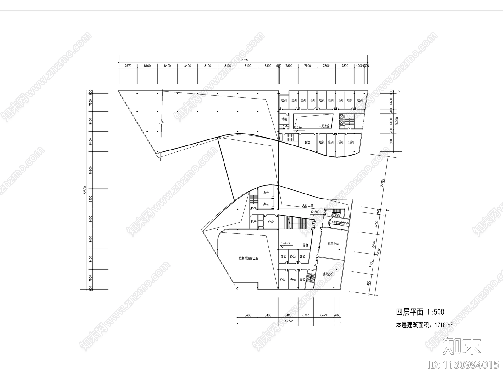 妇女儿童活动中心基督教堂建筑施工图下载【ID:1130994015】