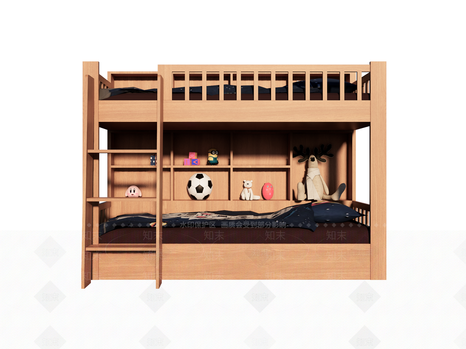 北欧儿童床SU模型下载【ID:1130995524】