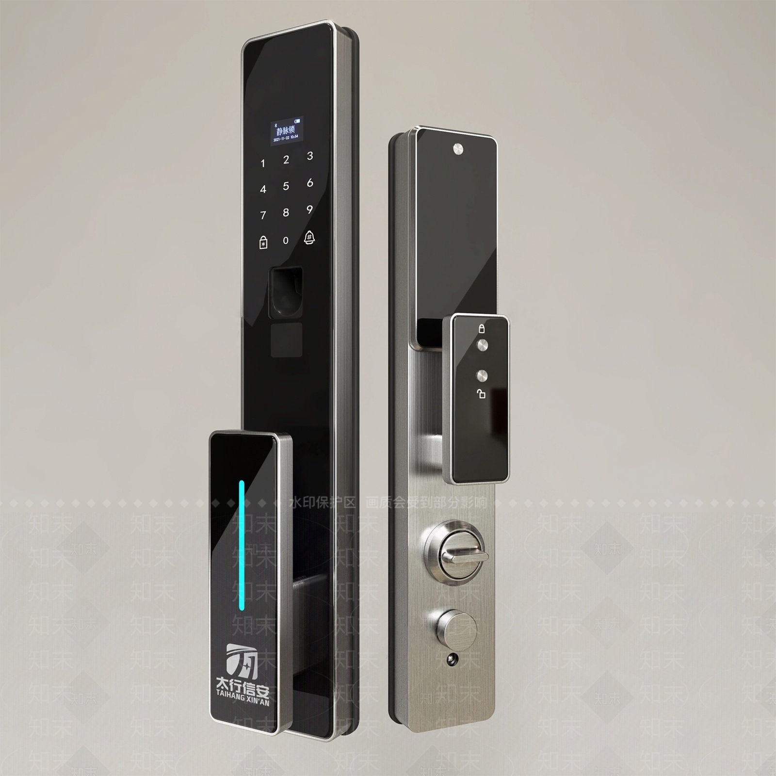 智能门锁SU模型下载【ID:1130997436】