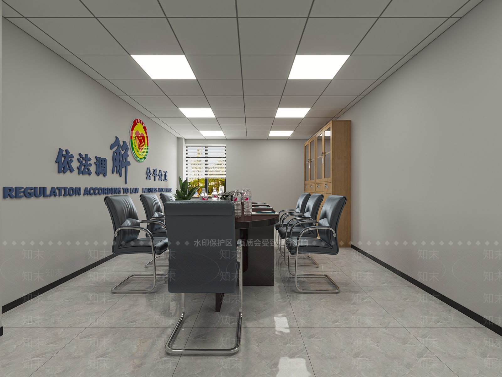现代调解室综合办3D模型下载【ID:1130999894】