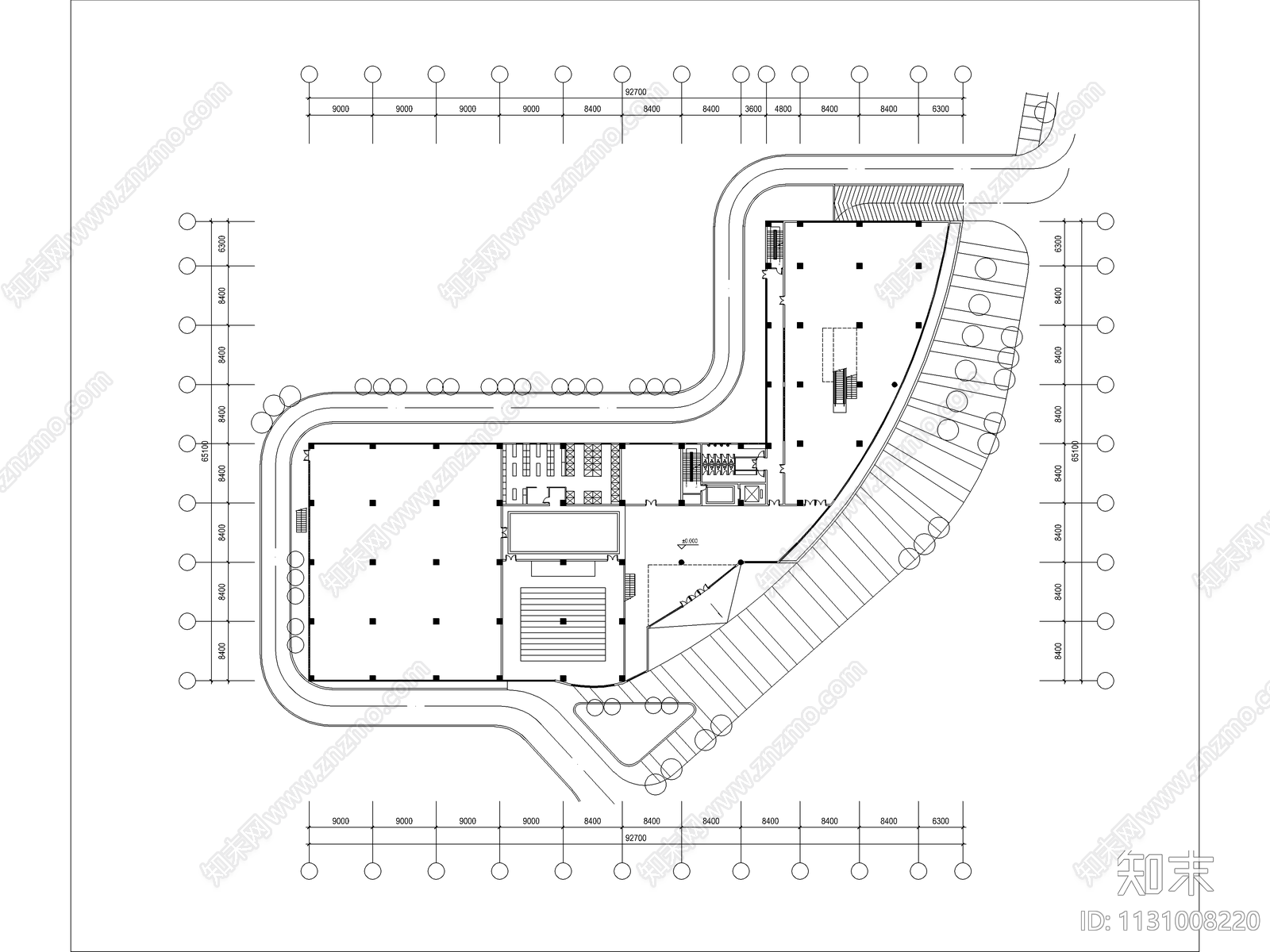 体育馆建筑效果图cad施工图下载【ID:1131008220】