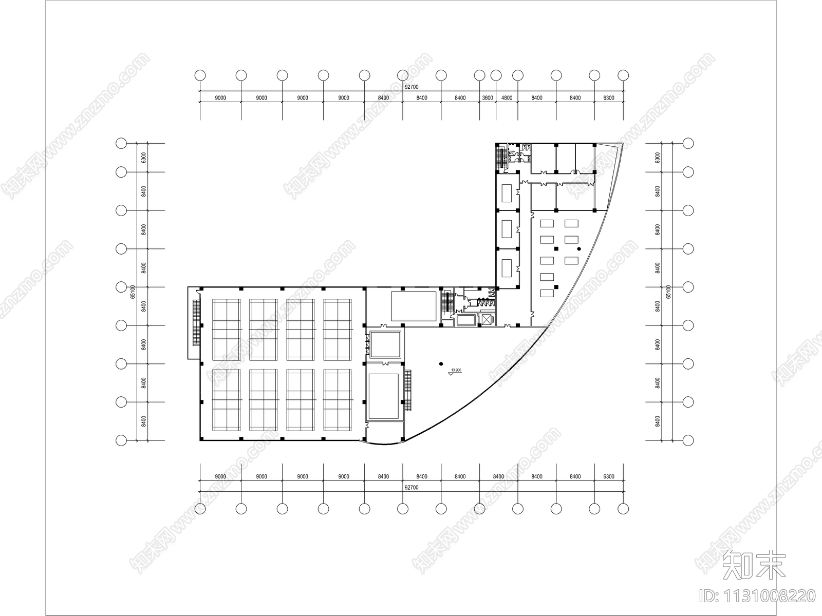 体育馆建筑效果图cad施工图下载【ID:1131008220】