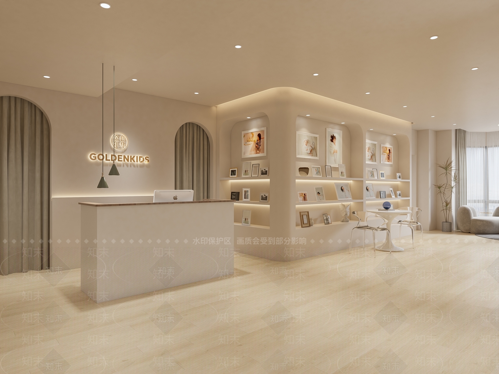 侘寂奶油风儿童摄影店3D模型下载【ID:1131012228】