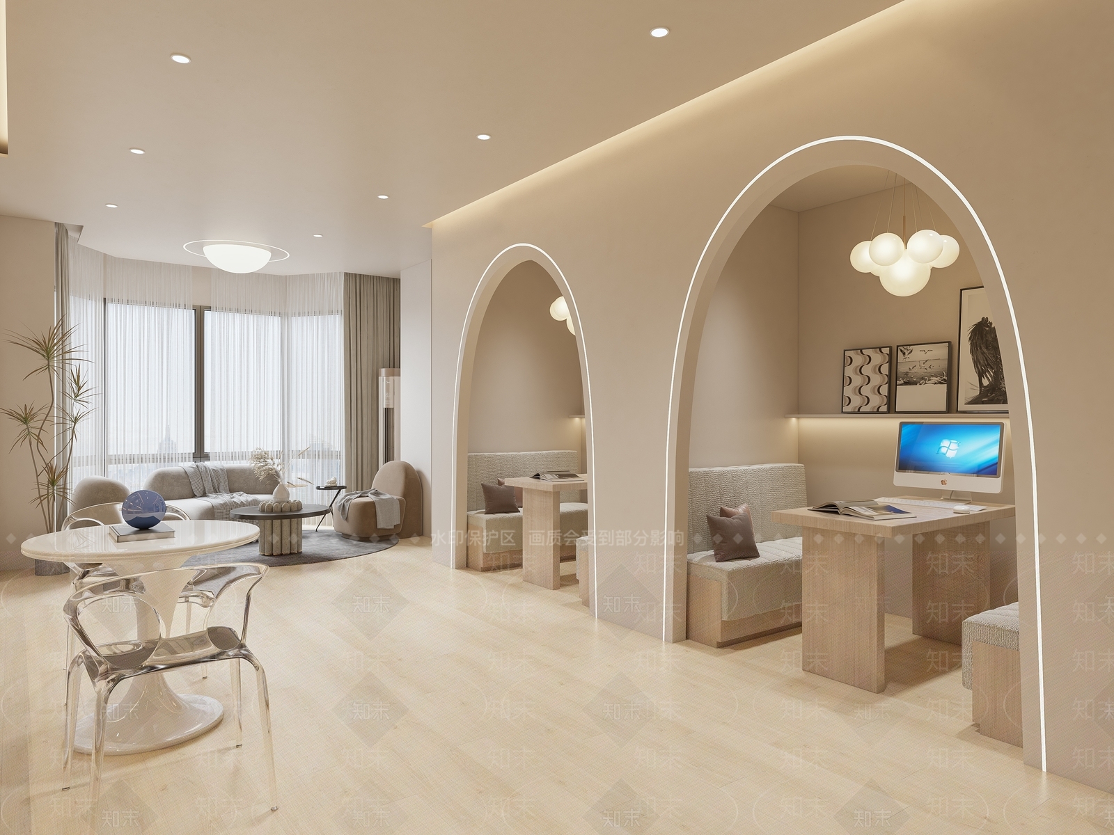 侘寂奶油风儿童摄影店3D模型下载【ID:1131012228】