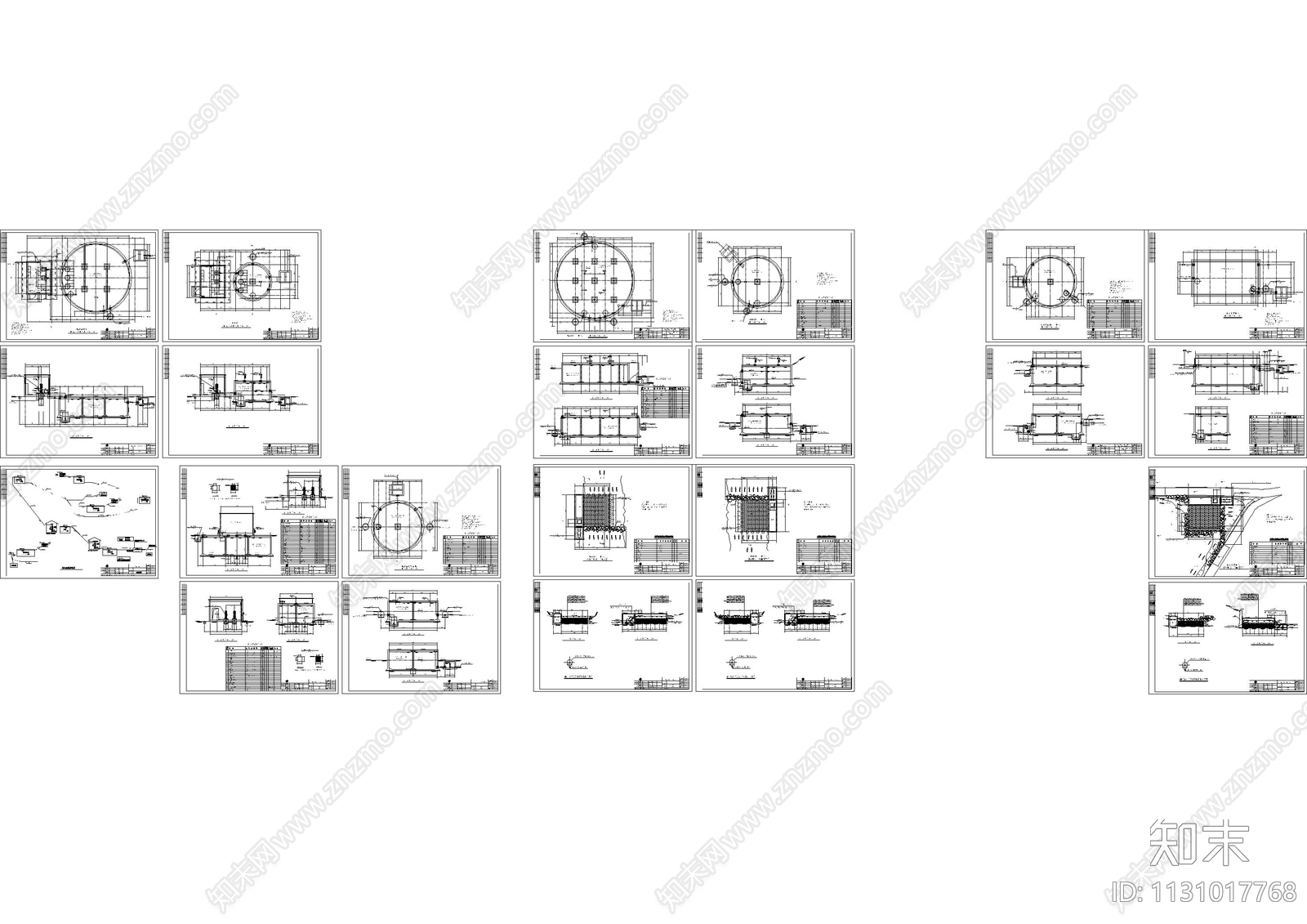 公园给水排水平面图cad施工图下载【ID:1131017768】