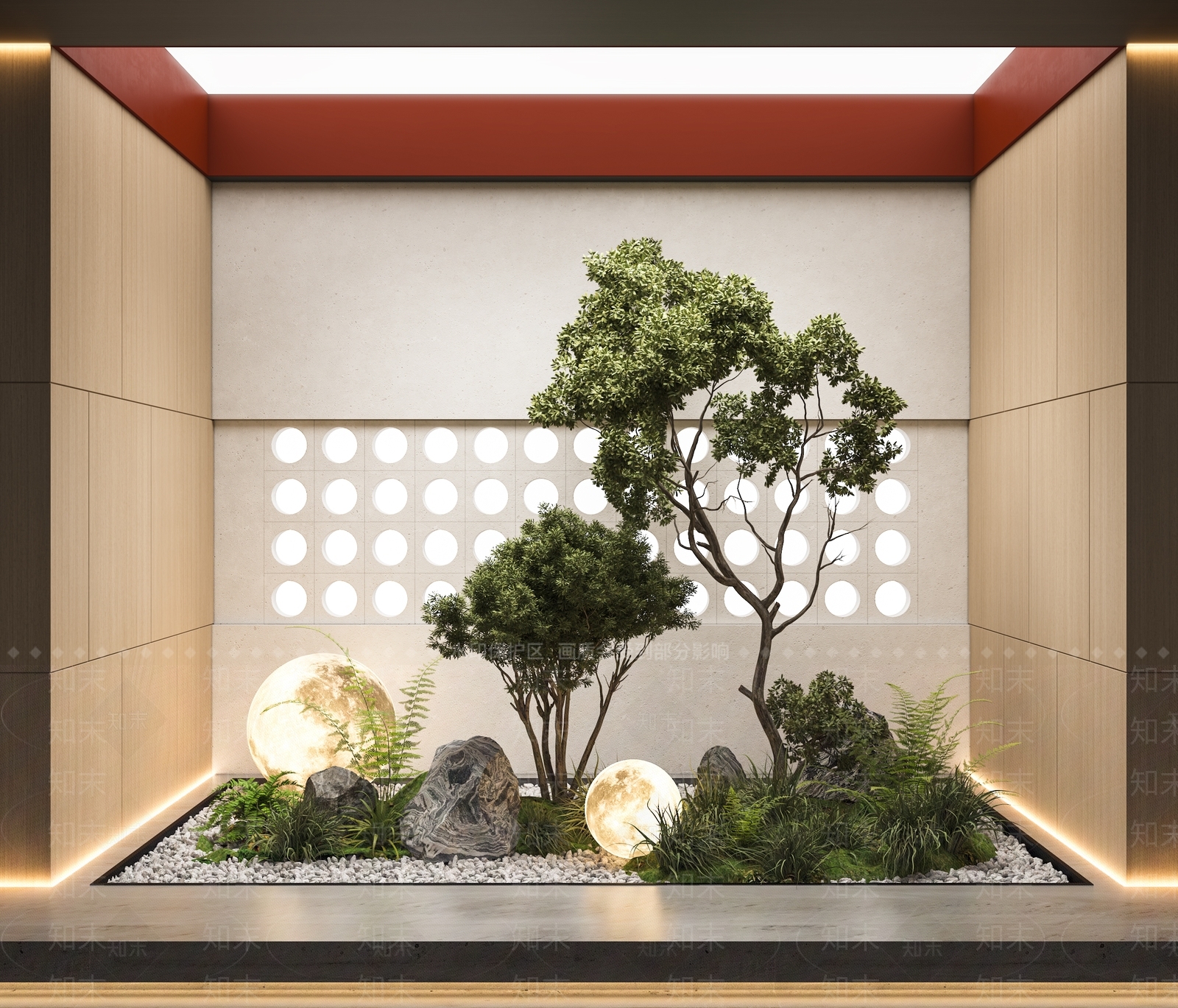 现代室内景观3D模型精品下载_3dmax模型_知末网