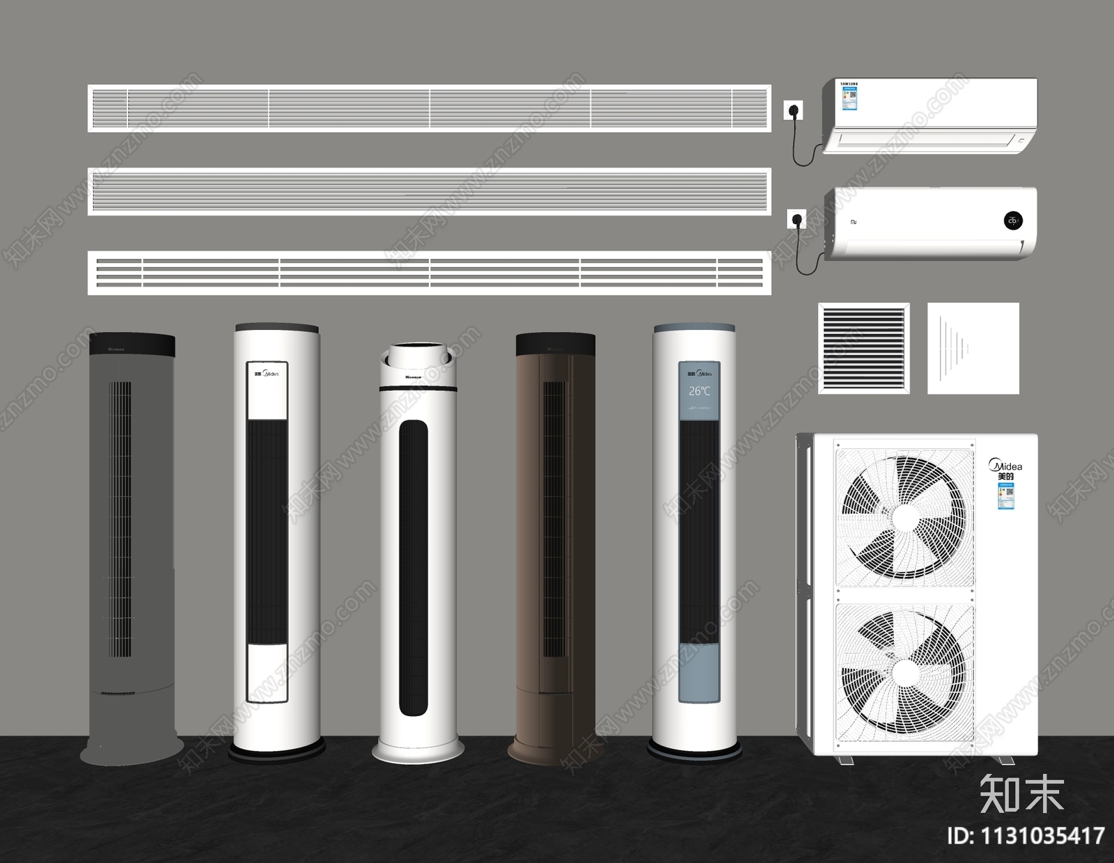 空调SU模型下载【ID:1131035417】