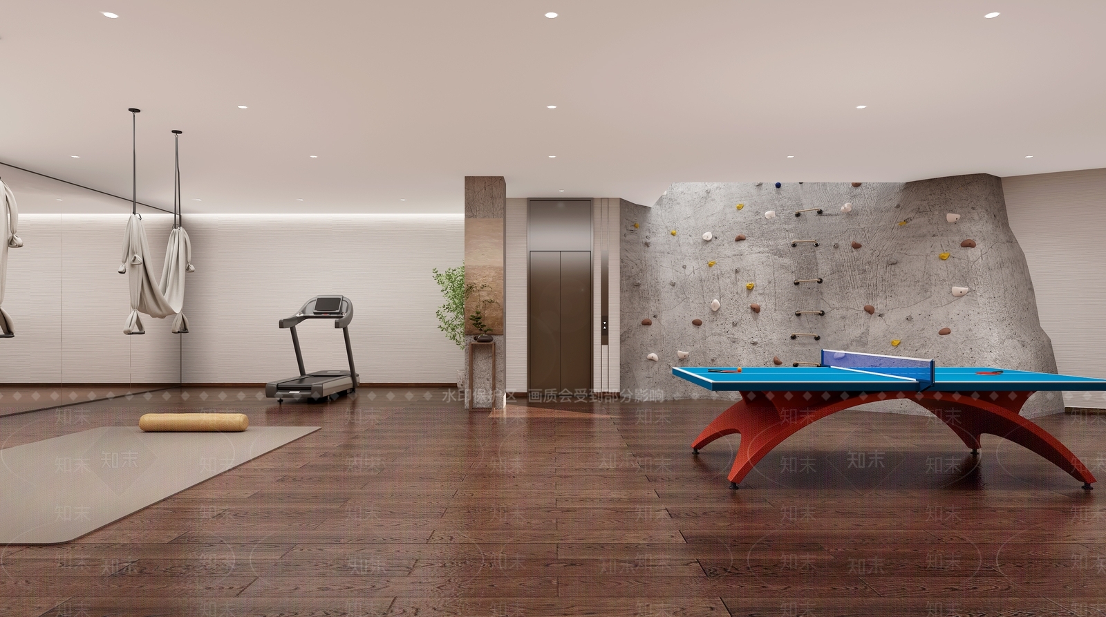 现代家居健身房3D模型下载【ID:1131040465】