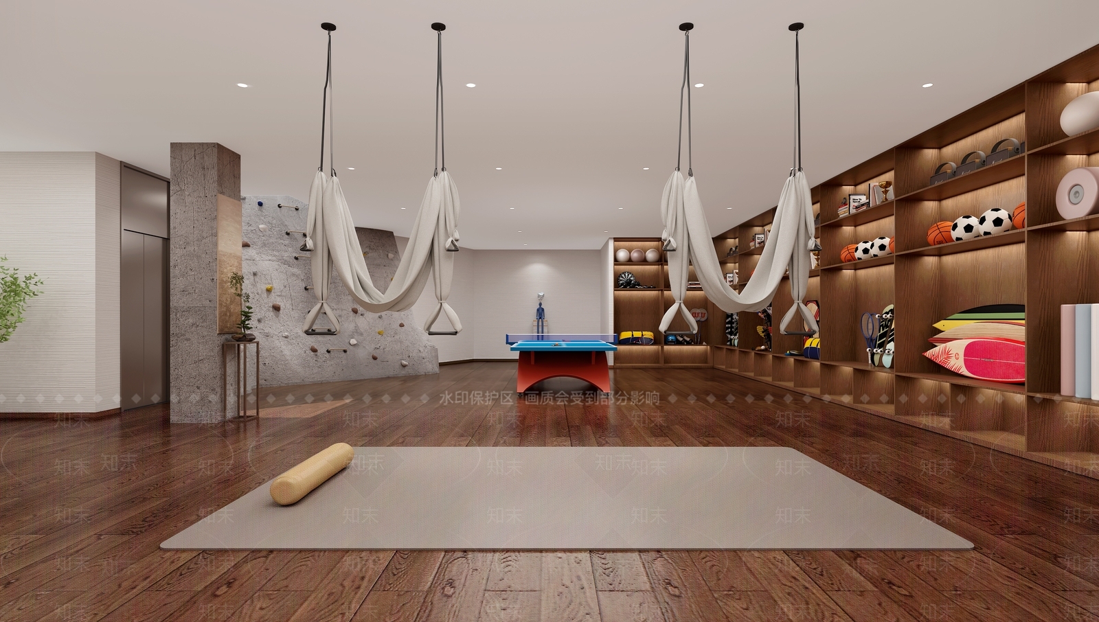 现代家居健身房3D模型下载【ID:1131040465】