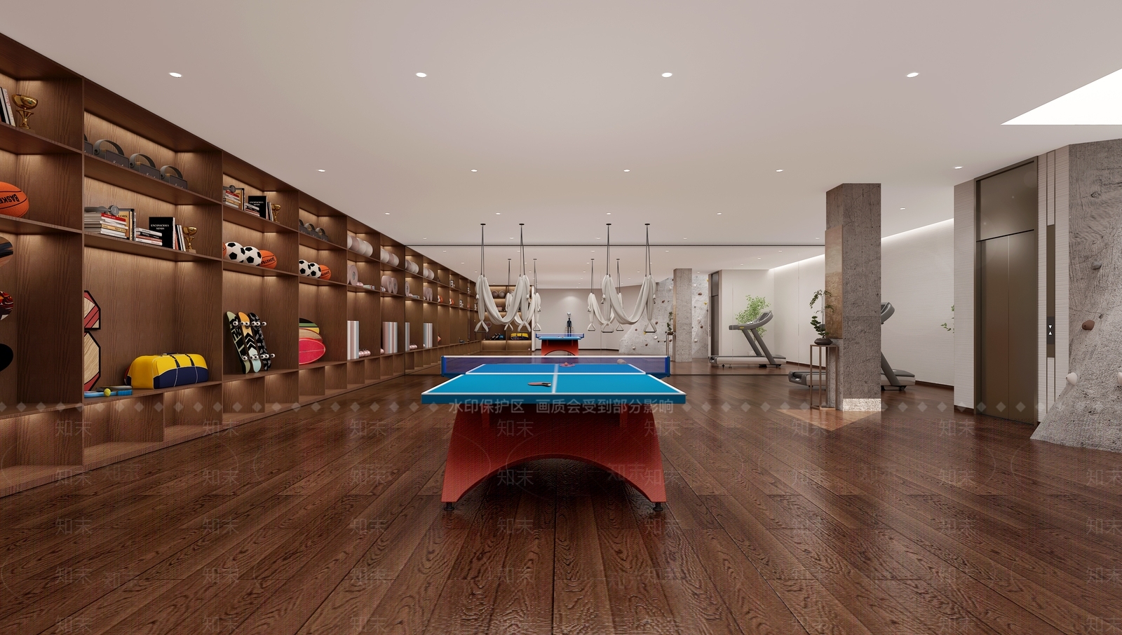 现代家居健身房3D模型下载【ID:1131040465】
