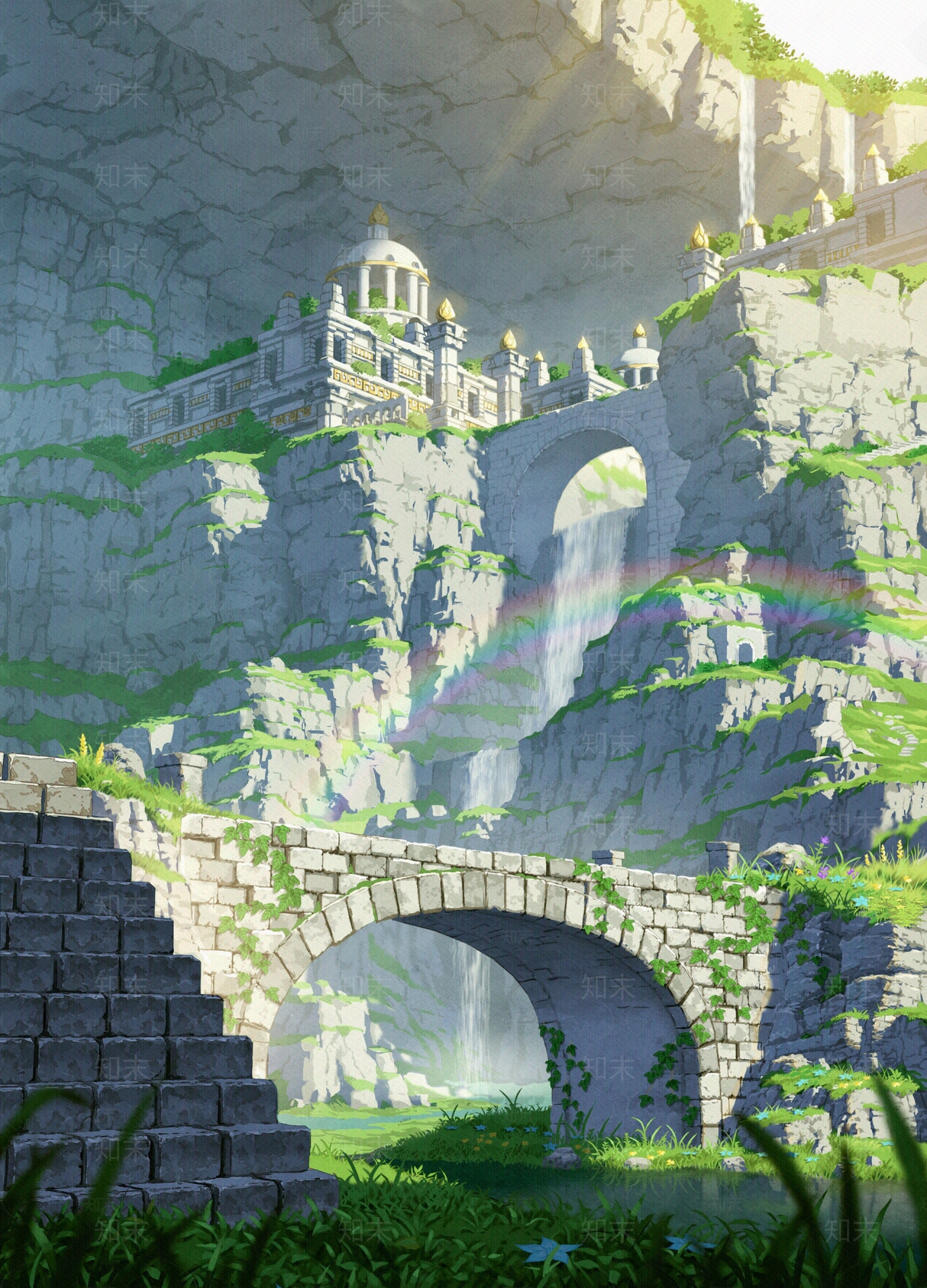 卡通游戏风景装饰画贴图下载【ID:1131054815】