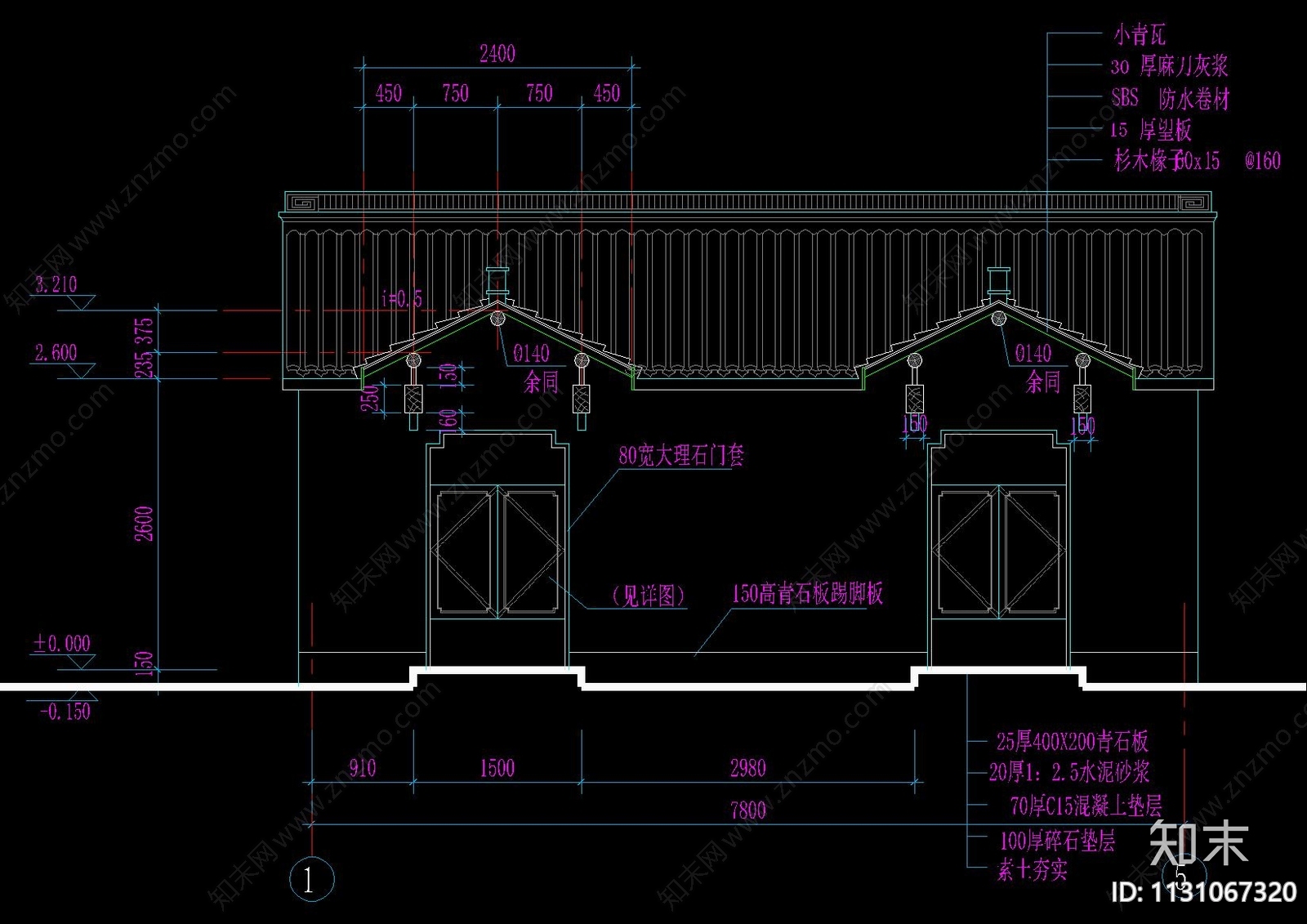 中式古建仿古厕所详图cad施工图下载【ID:1131067320】