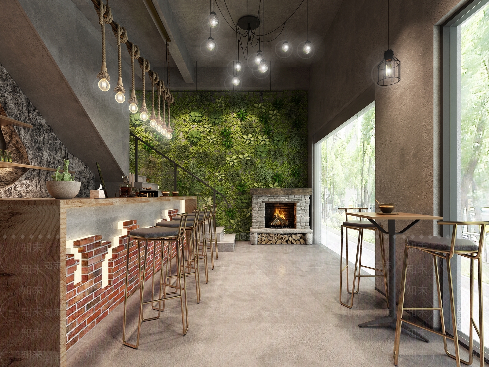 工业风复古酒吧3D模型下载【ID:1131082468】
