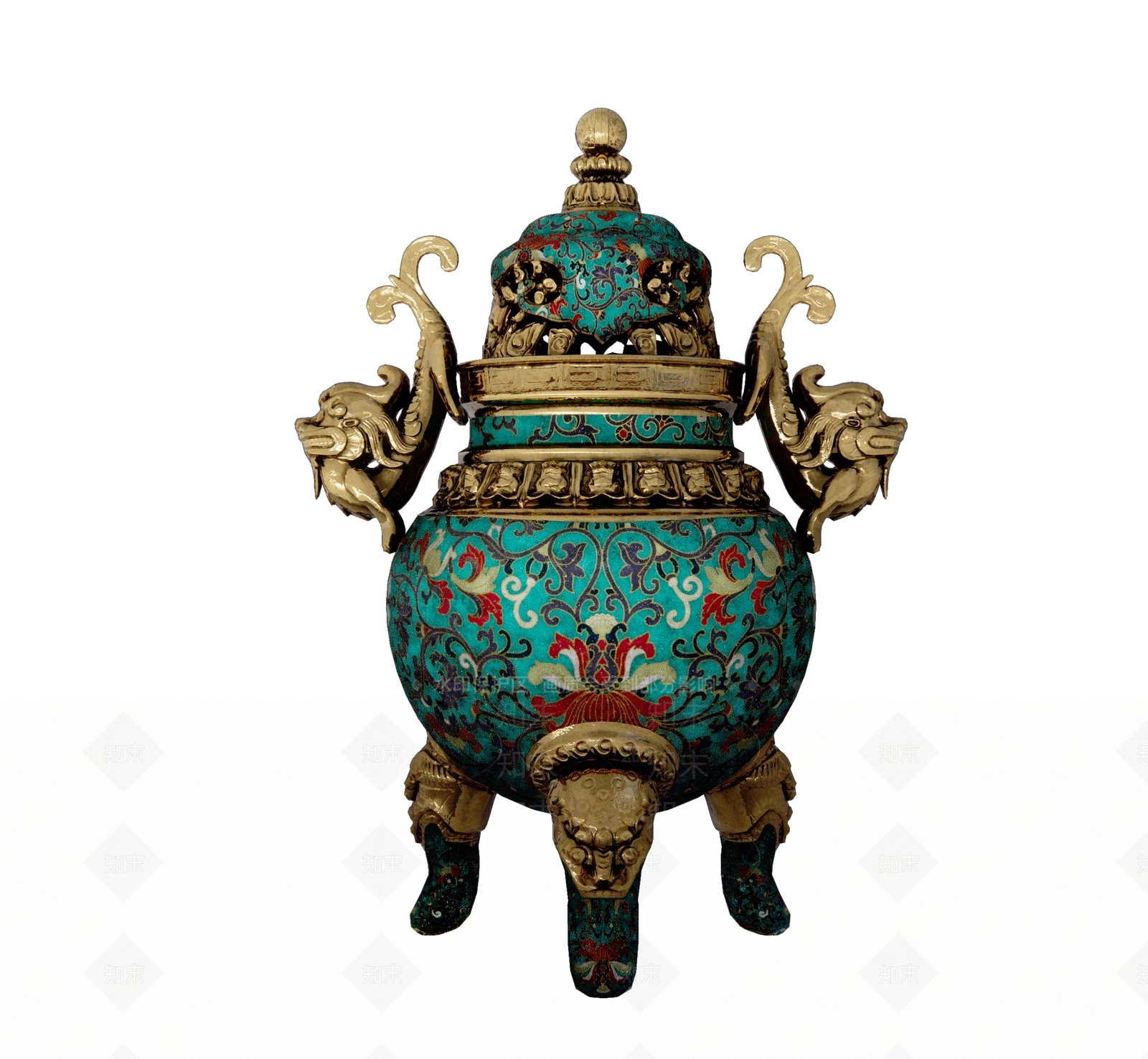 中式香炉鼎SU模型下载【ID:1131082728】