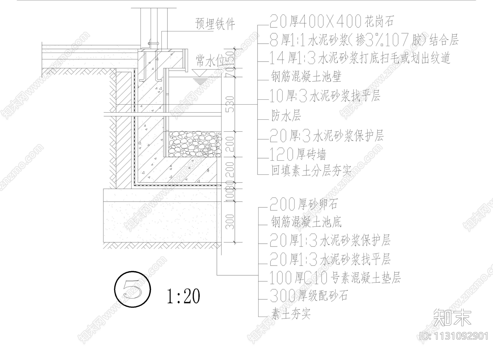 湿地公园景观平面图cad施工图下载【ID:1131092901】