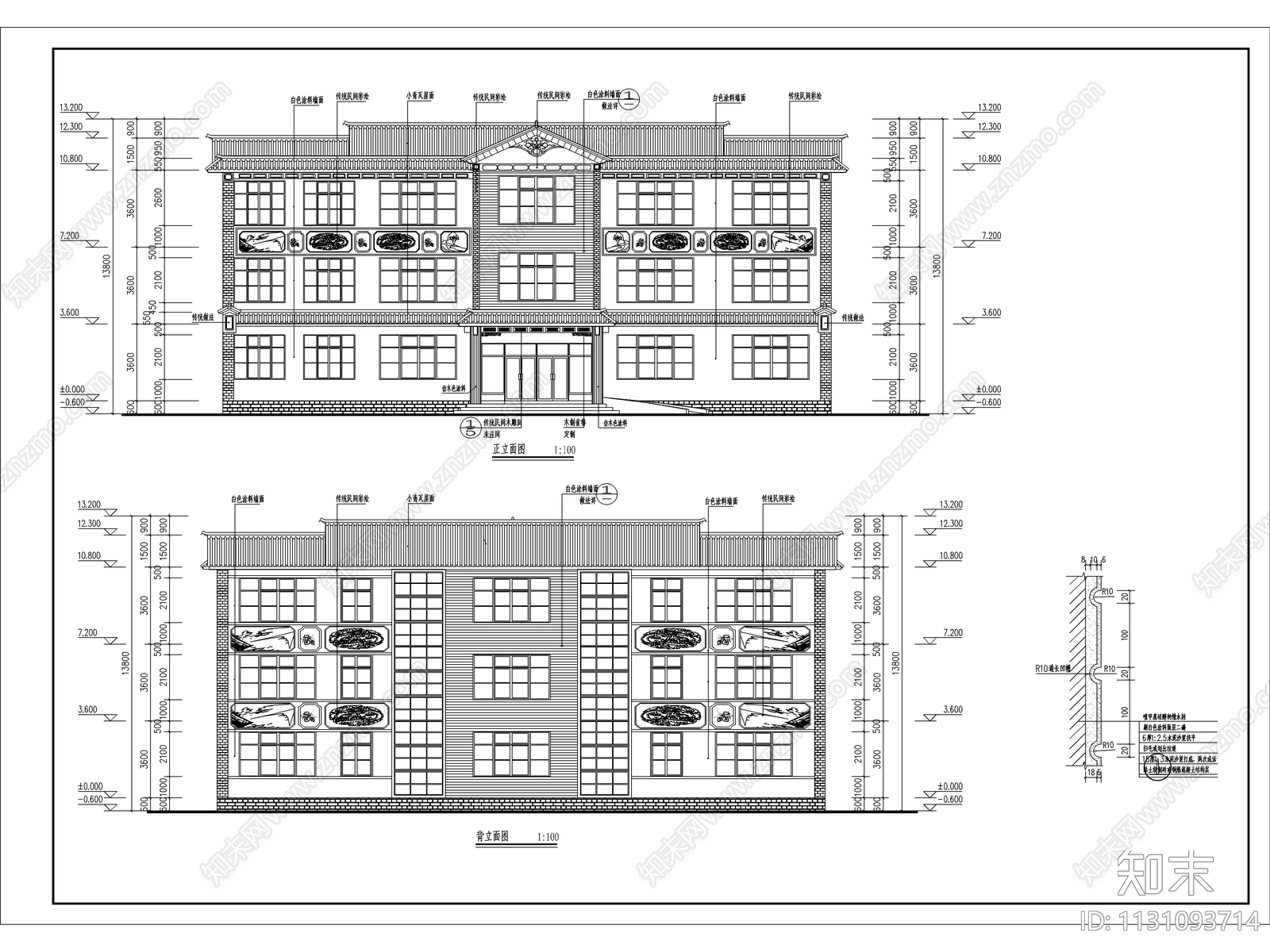 三层少年宫活动中心施工图下载【ID:1131093714】