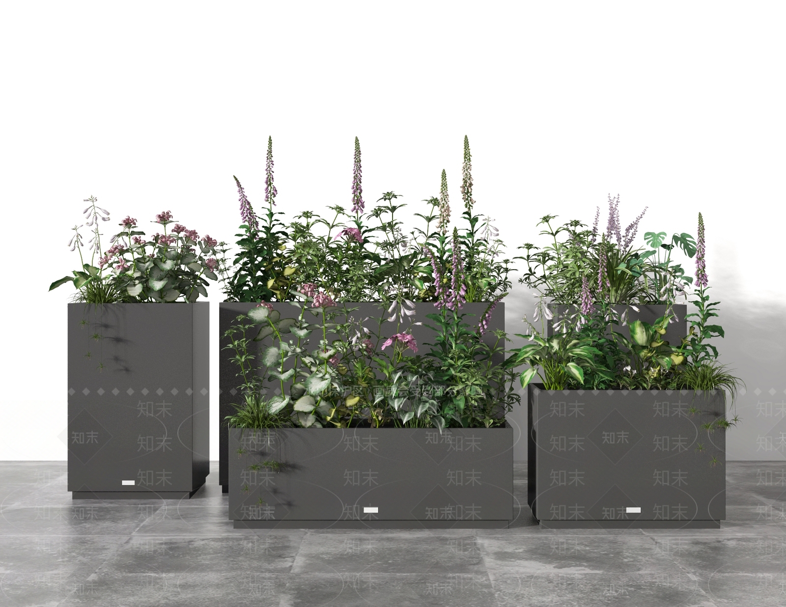 现代花箱3D模型下载【ID:1131096054】