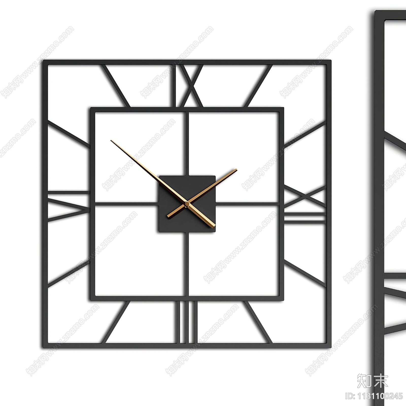 现代钟表3D模型下载【ID:1131100245】