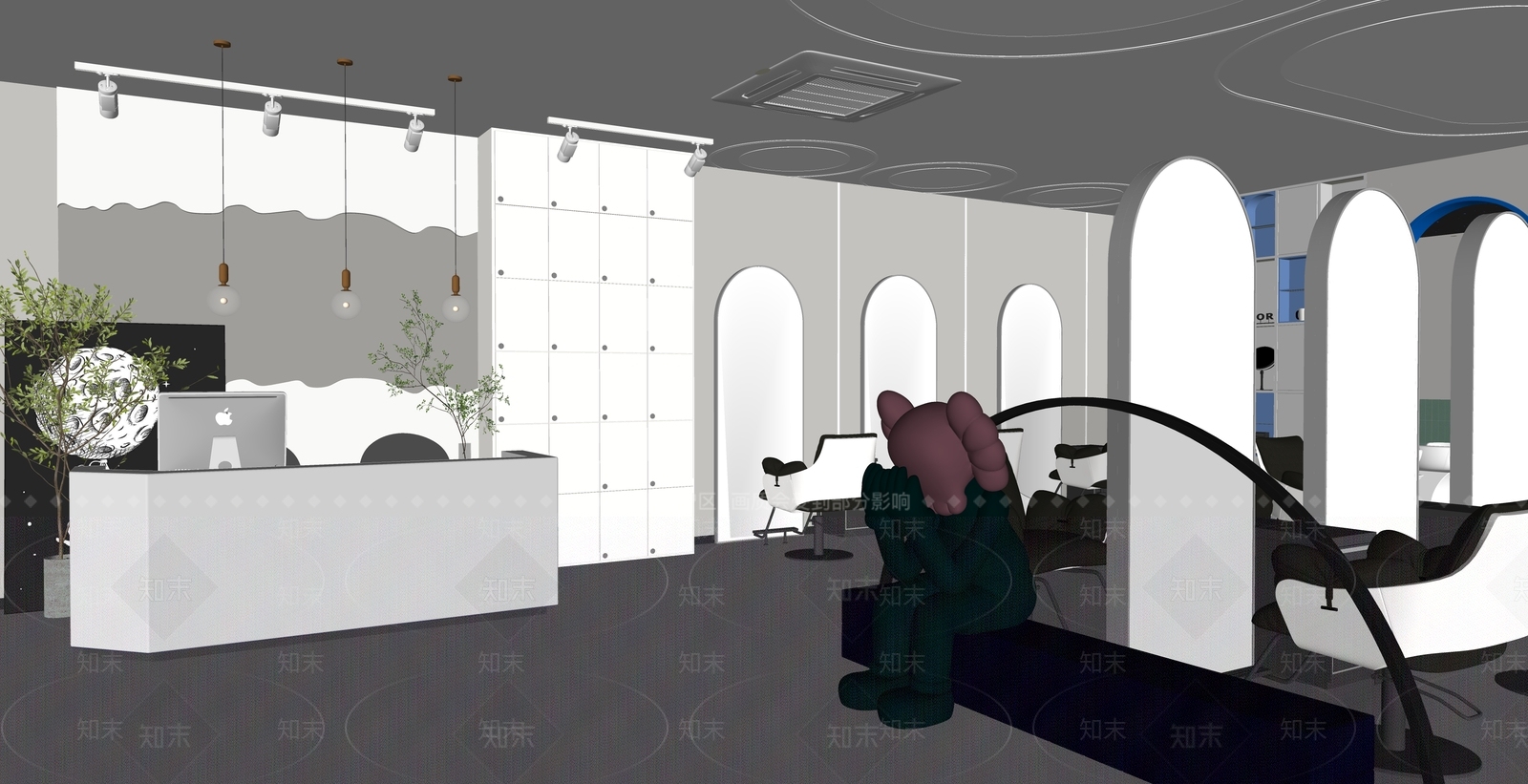 现代理发店SU模型下载【ID:1131120997】
