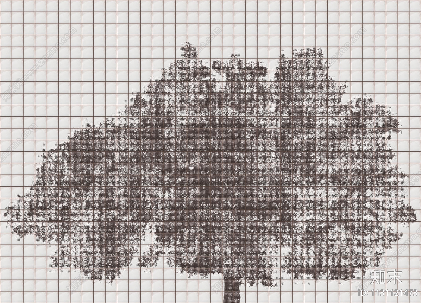 大树图案压花瓷砖马赛克装饰墙面贴图下载【ID:1131121473】