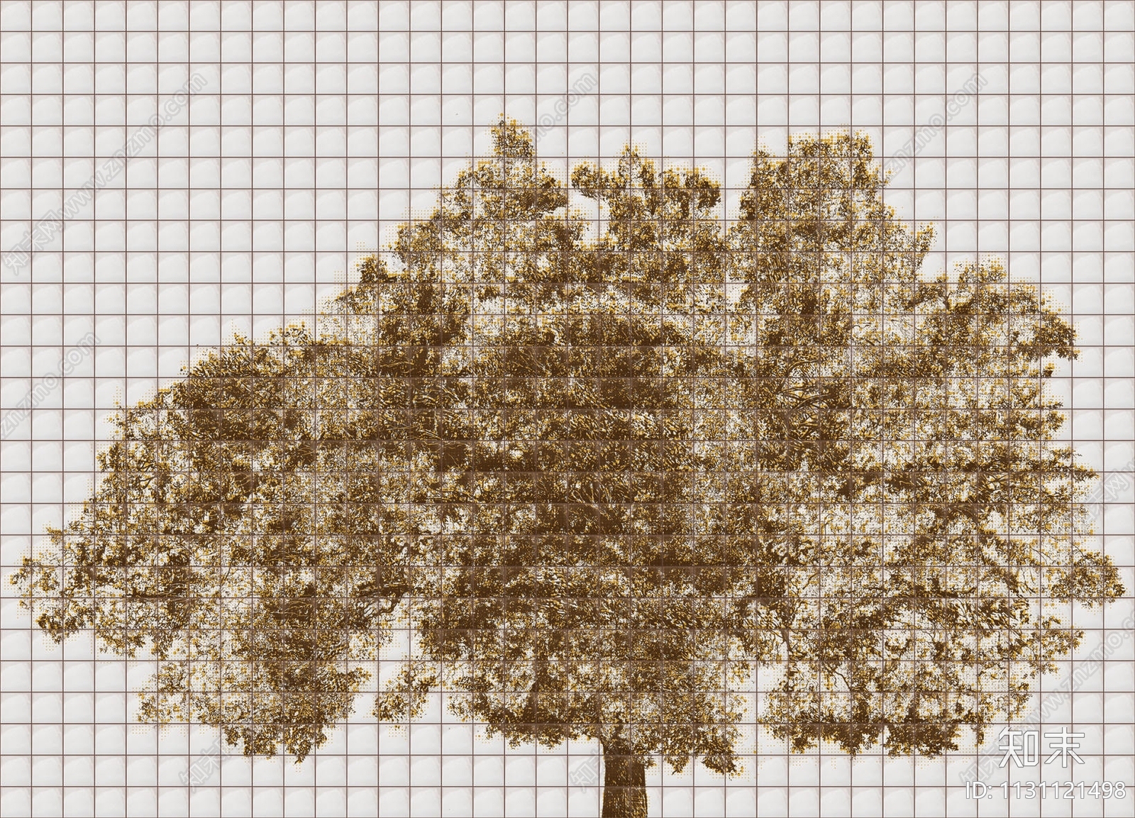 大树图案压花瓷砖马赛克装饰墙面贴图下载【ID:1131121498】
