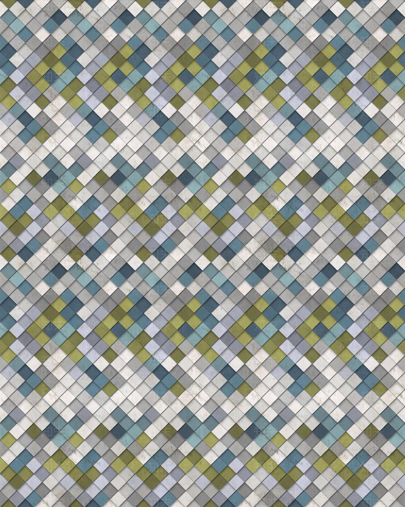 白绿色菱形瓷砖马赛克贴图下载【ID:1131121863】