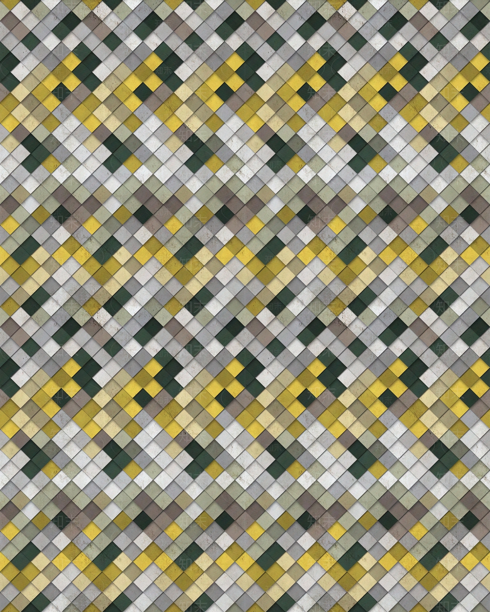 黄灰色菱形瓷砖马赛克贴图下载【ID:1131121874】