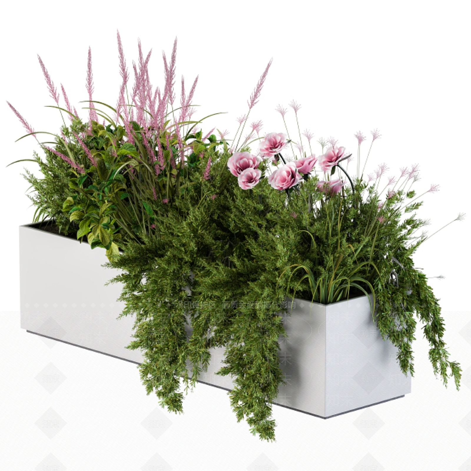 现代花箱3D模型下载【ID:1131122267】