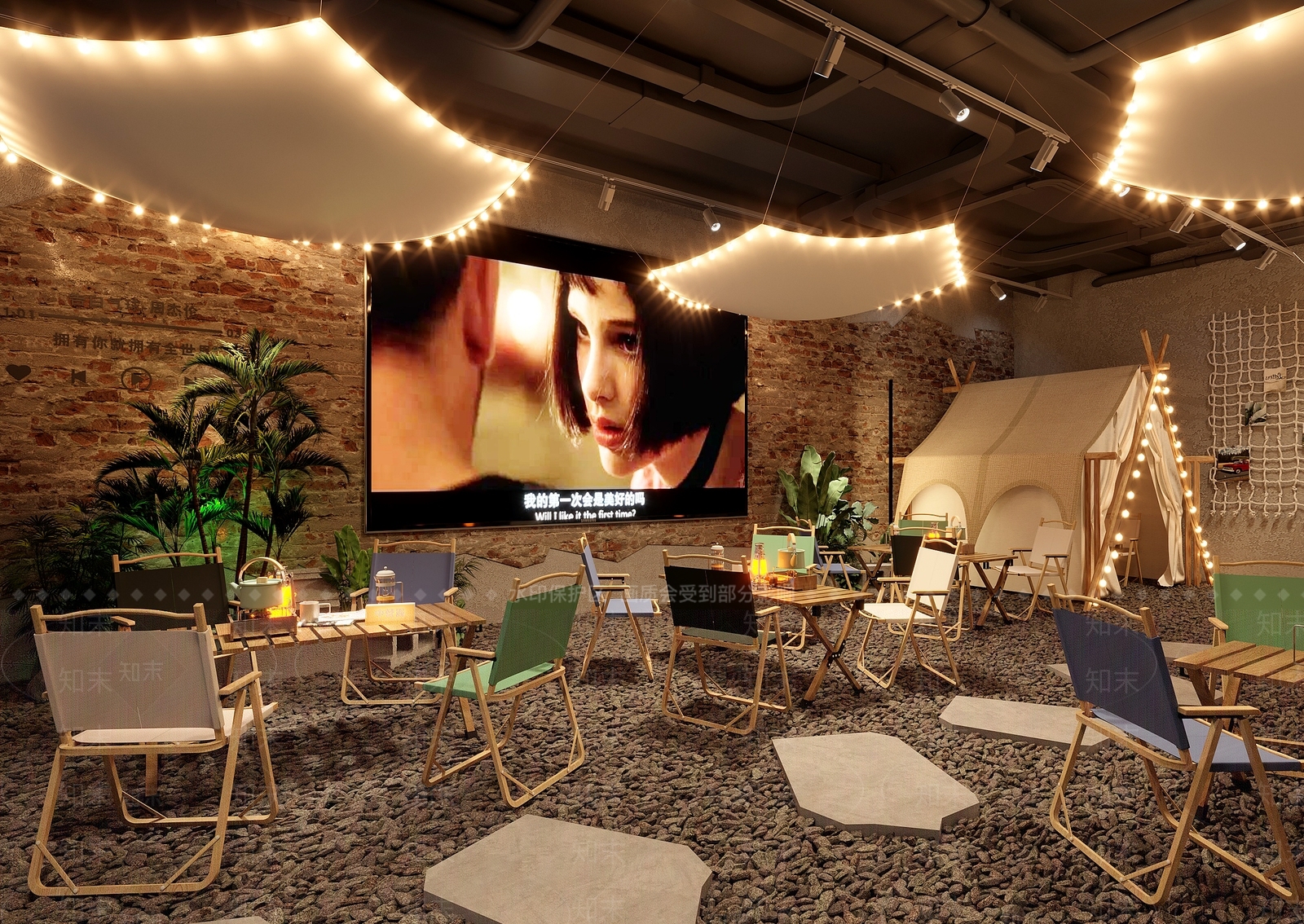 工业风露营风酒馆3D模型下载【ID:1131129243】