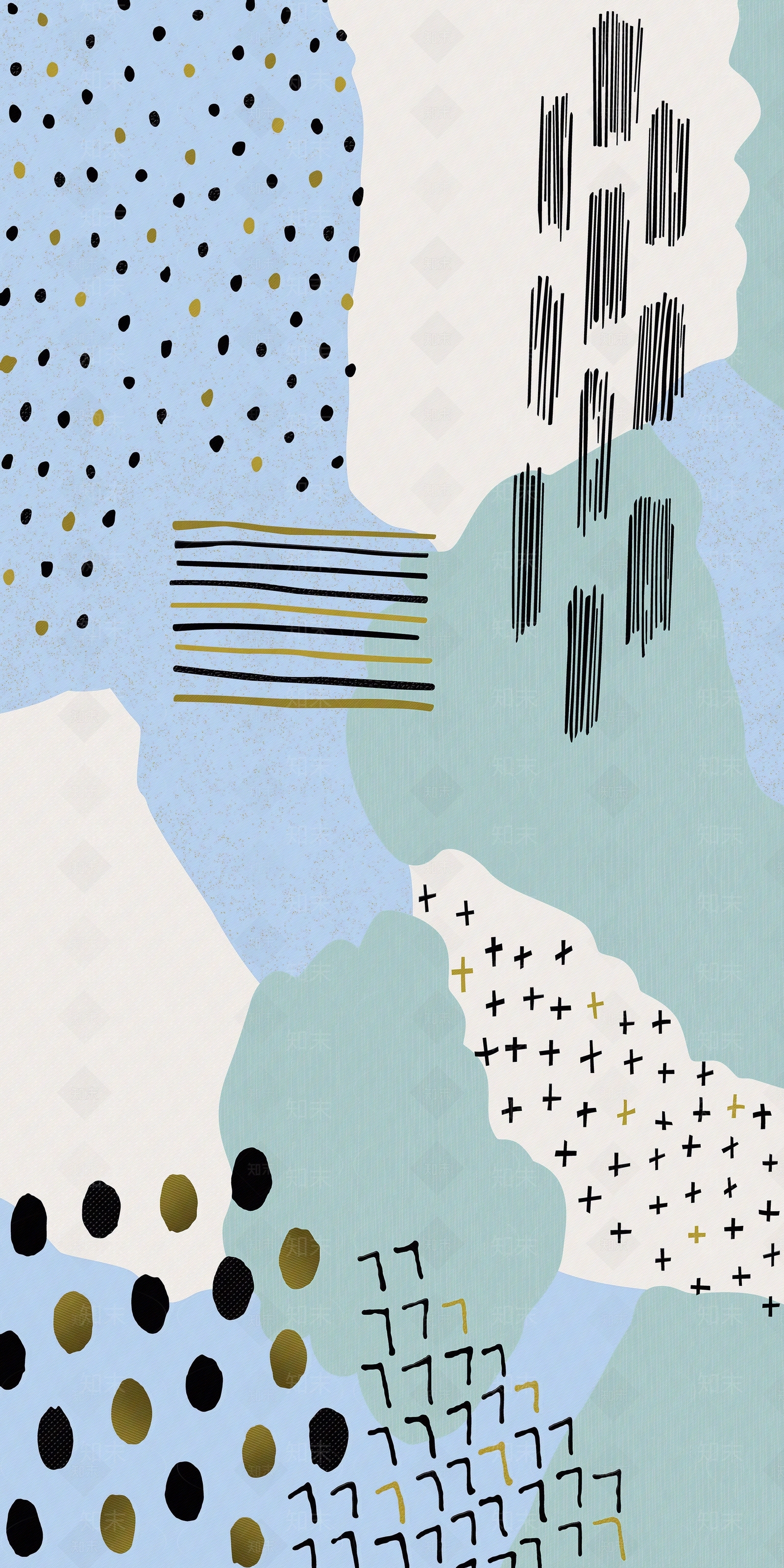 金意陶现代花片莫兰迪花砖贴图下载【ID:1131136381】