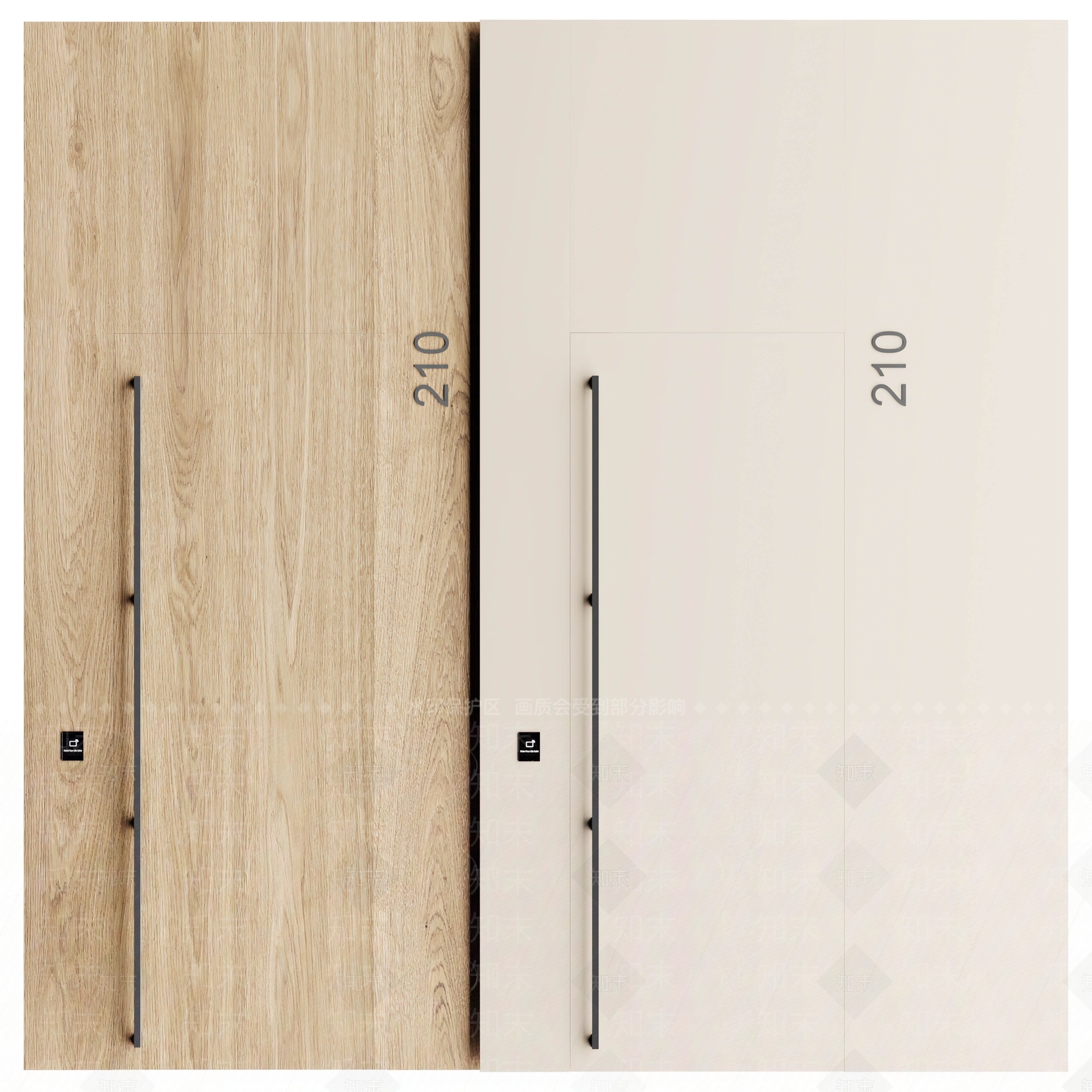 现代隐形木门3D模型下载【ID:1131141147】