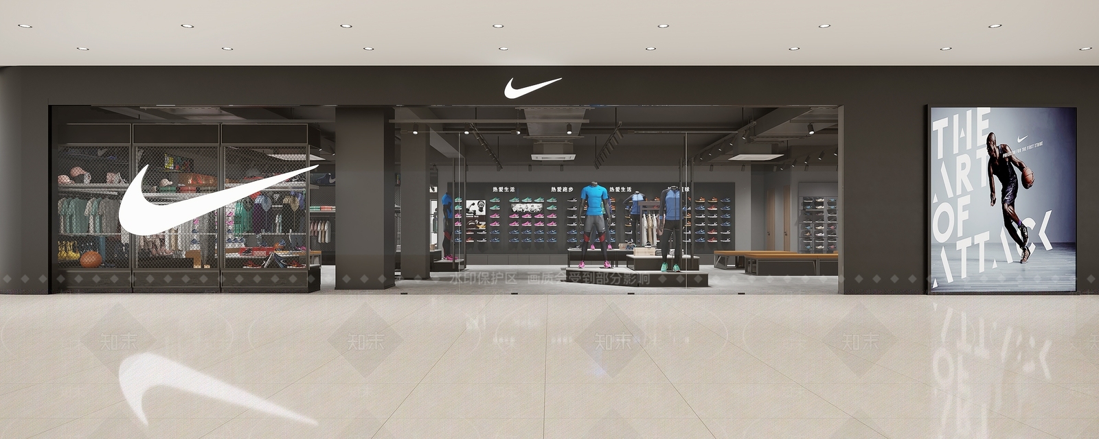 工业风鞋店3D模型下载【ID:1131142249】